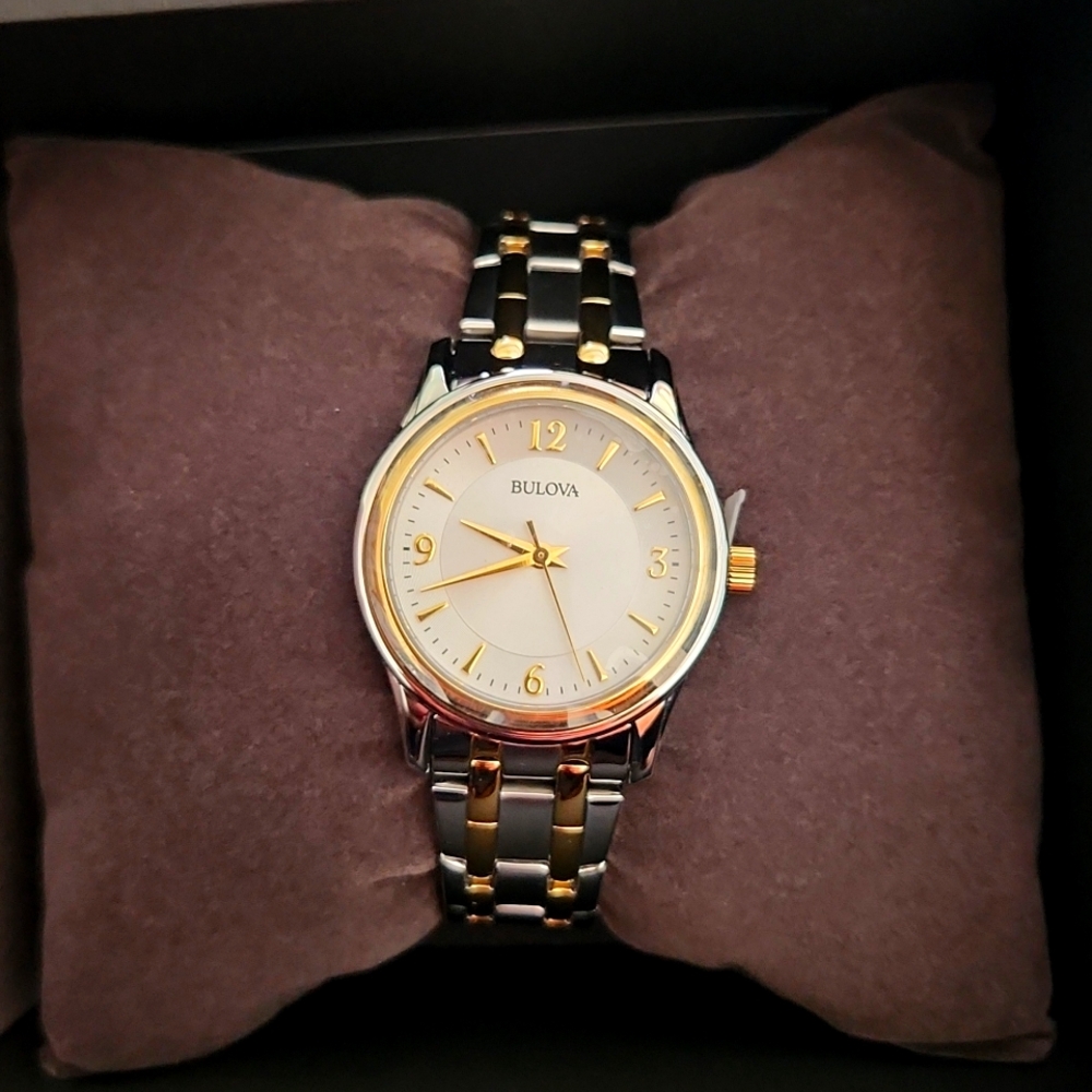 NEW Bulova Two Tone Bracelet Watch